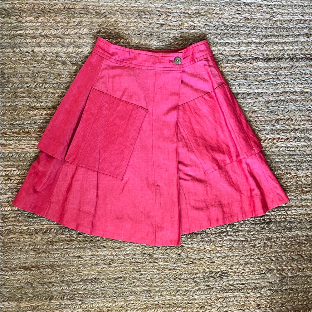 9-H15 STCL Red Chambray Skirt